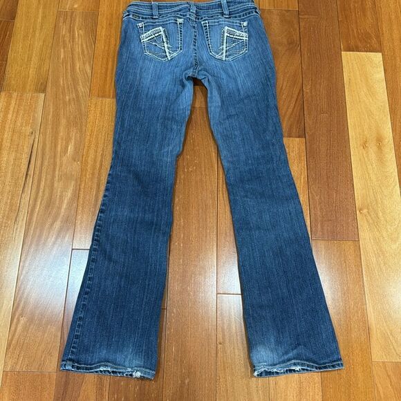 ARIAT Ruby Bootcut Jeans Low Rise Womens Bling Jeweled Embellished size 30L - Picture 7 of 12